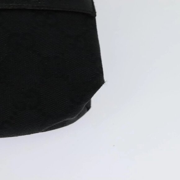 GUCCI GG Canvas Waist bag Black Silver 131236 Auth nb108 - Picture 5 of 16